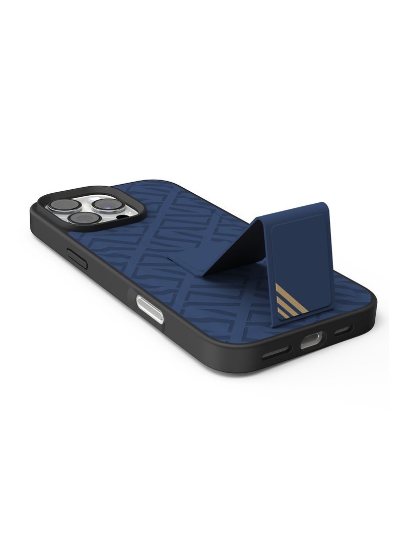 iPhone 16 Pro Max Case Morphix Cuero Cover with Gripstand / Easy Snap On / Slim Caseless Feel / Multiple Protective Layers / Impact Resistance Back Cover - Blue