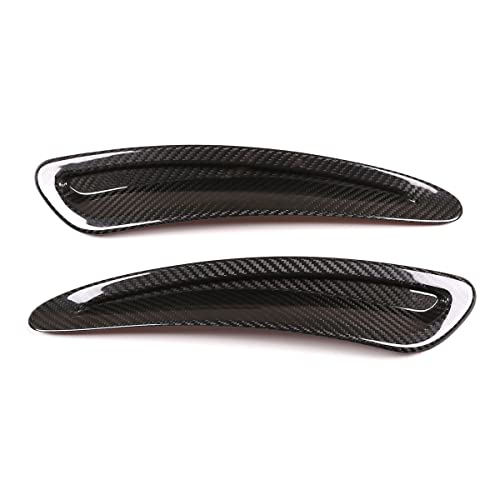 Daeiclru Real Carbon Fiber Front Hood Air Vent Trim Cover Fit for Toyota Supra GR A90 A91 MK5 2019-2022, Hood Air Vent Molding Trim Kit Exterior Accessories (Black) - Image 5