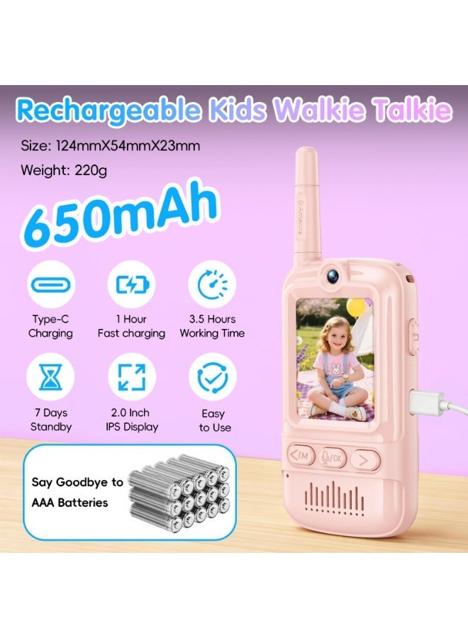 ASIV Kids Smart Phone Toys for Girls and Boys Ages 3-10 Toddler Play Toys with Dual Camera Educational Learning Games Puzzles MP3 Music Player Birthday Gifts for Kids Girls and Boys / Birthday Unicorns Gift Toys for Children 3 4 5 6 7 8 Year Old ( 8GB SD Card) - Image 3