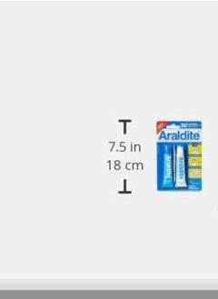 Araldite 17ML 90 MINUTES STANDARD EPOXY ADHESIVE GLUE (BLUE WHITE) 2 Tubes  - Image 2