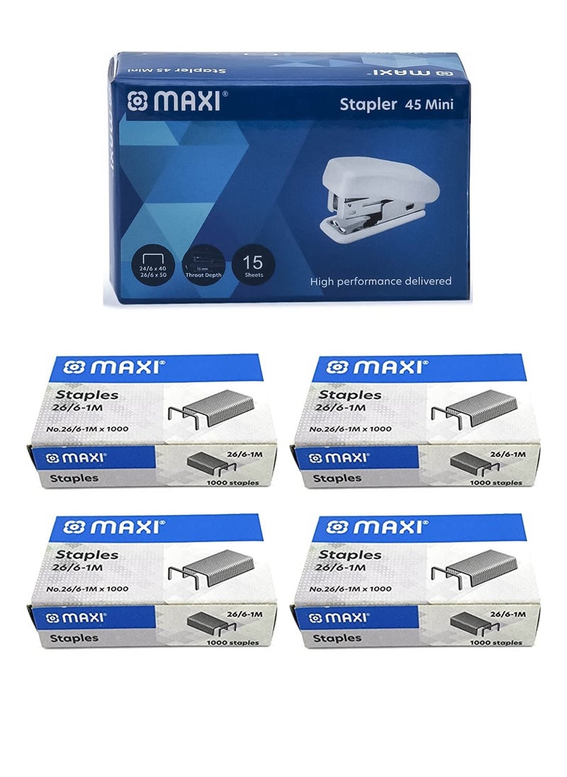 Maxi - Mini Pocket Size Stapler With Four Pack of Pins - Image 1