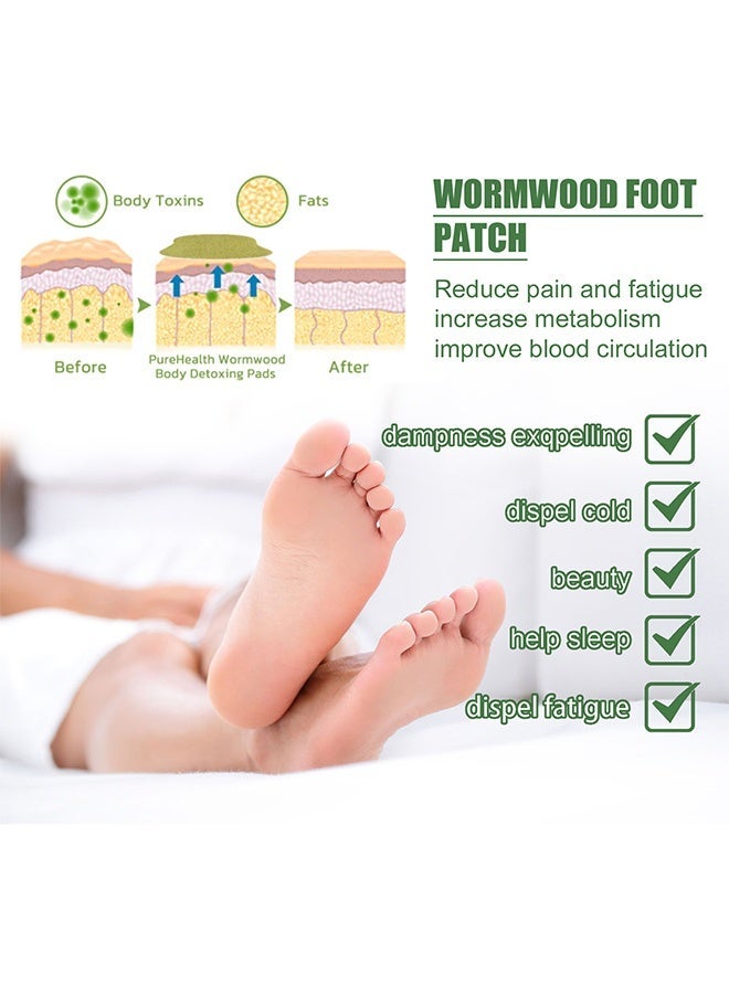 EELHOE Mugwort Foot Patches - Deep Cleansing Foot Patches - Foot Patches For The Foot | Foot Care - Foot Patches | All Natural Premium Ingredients 12 Pieces Mugwort Foot Patches - Image 2