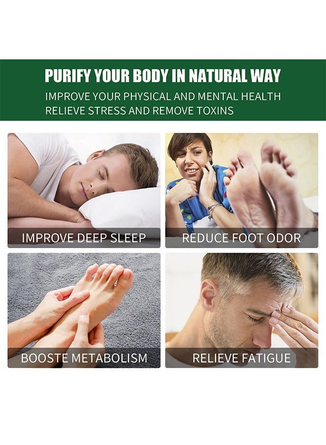 EELHOE Mugwort Foot Patches - Deep Cleansing Foot Patches - Foot Patches For The Foot | Foot Care - Foot Patches | All Natural Premium Ingredients 12 Pieces Mugwort Foot Patches - Image 3