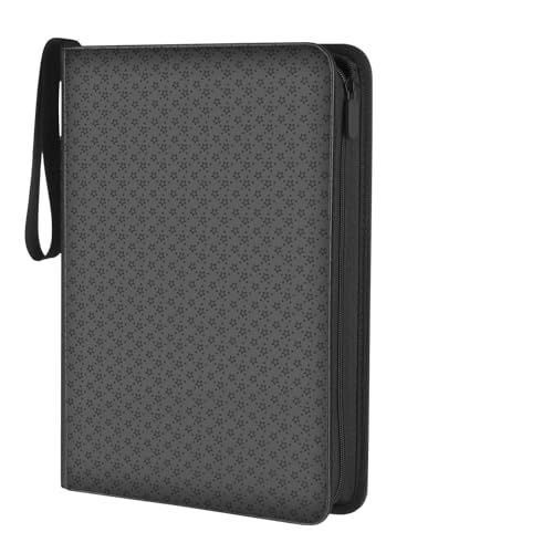 Comnge 9-Pocket Card Binder - Holds 432 Cards, Premium Zippered Card Album Folder, 24 Side Loading Pages, Compatible with Penny Sleeves for Basketball Football, TCG, and Game Card Storage & Display(Black) - Image 1