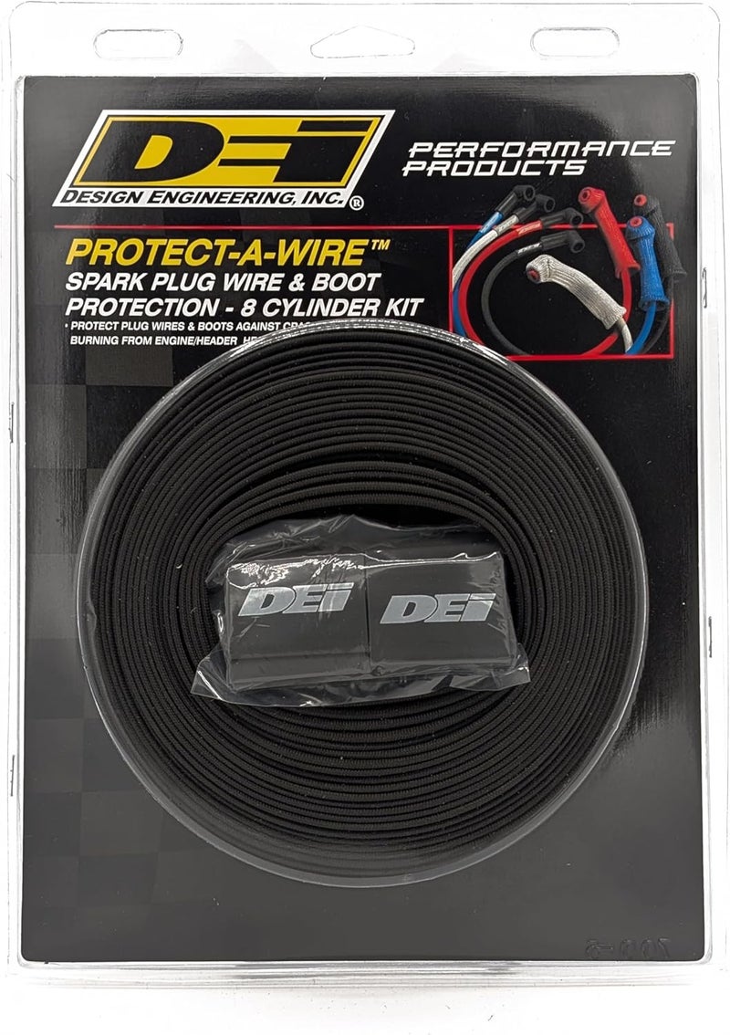 Design Engineering 010612 Black 8-Cylinder Sleeving Kit for Spark Plug Wires - Image 2