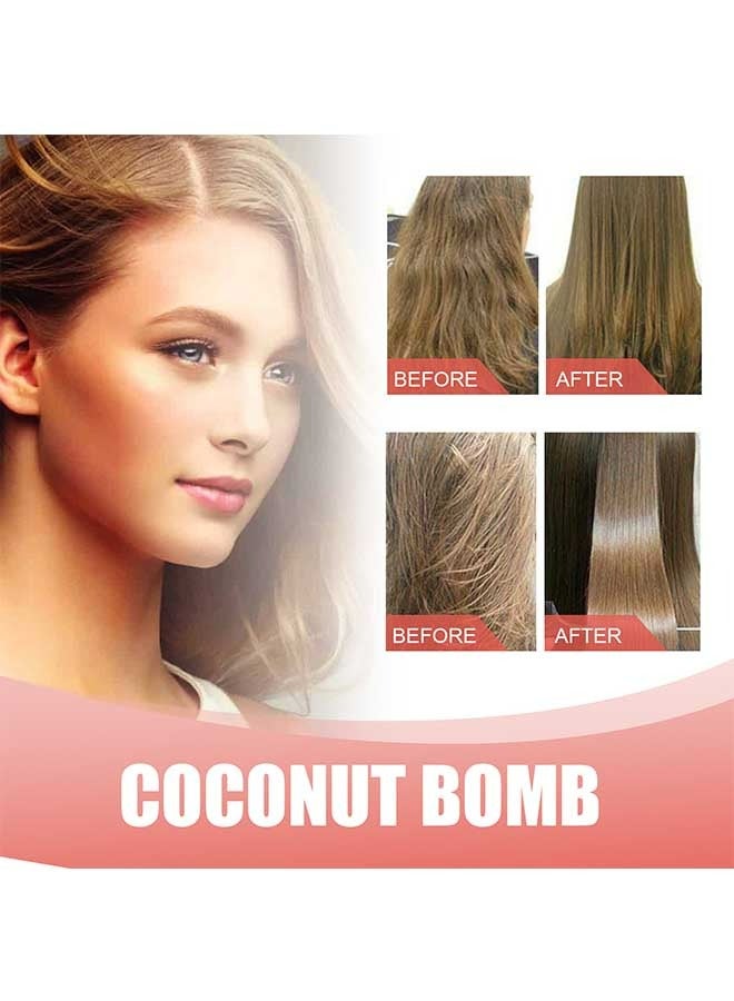 EELHOE Coconut Hair Mask 50g,Smooth And Moisturizing Hair Mask,Has The Effect Of Improving Hair,Enhancing And Nourishing Hair,Making It Light And Smooth,Suitable For All Hair Types  - Image 3