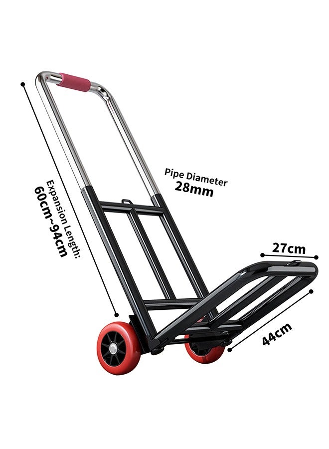 Snooe Folding Trolley Stair Climbing Trolley Heavy Duty Portable Luggage Trolley - Image 3