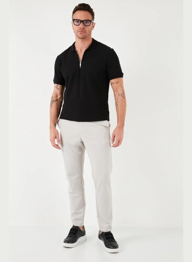 Buratti  Buratti Cotton Regular Fit Zip-Up Polo Collar T-Shirt Men's POLO COLLAR T-SHIRT 5902434 for Men | Best Price UAE