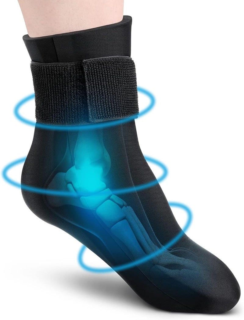 KASTWAVE Reusable Gel Cold Therapy Sock for Hot & Cold Therapy, Ankle Foot Ice Pack Wrap for Injuries, Instant Pain Relief for Achilles Tendonitis, Plantar Fasciitis, Foot Heel -1pcs - Image 1