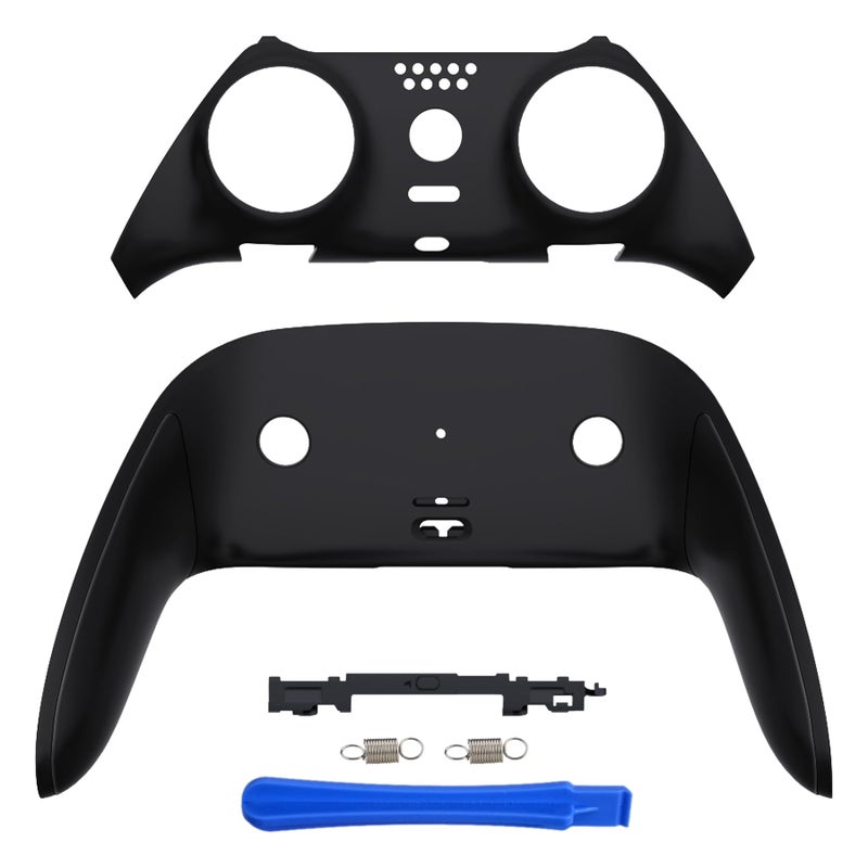 eXtremeRate Top Bottom Decorative Trim Shell Compatible with ps5 Edge Controller DIY Replacement Front Back Clip Shell, Custom Black Plates Cover Compatible with ps5 Edge Controller - Image 5