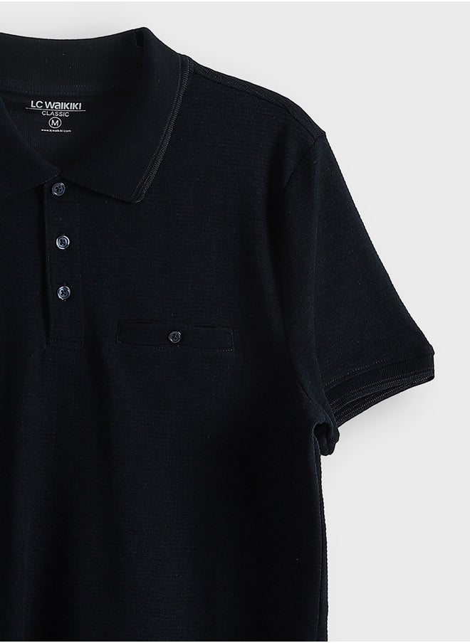 LC WAIKIKI Polo Neck Short Sleeve Jersey Men's T-Shirt  - Image 4