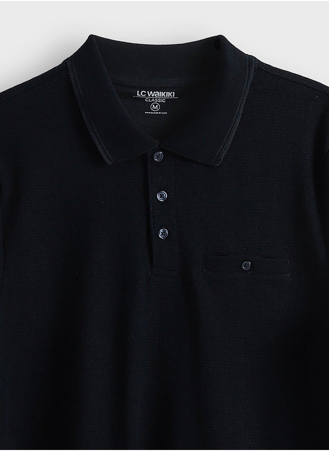 LC WAIKIKI Polo Neck Short Sleeve Jersey Men's T-Shirt  - Image 3