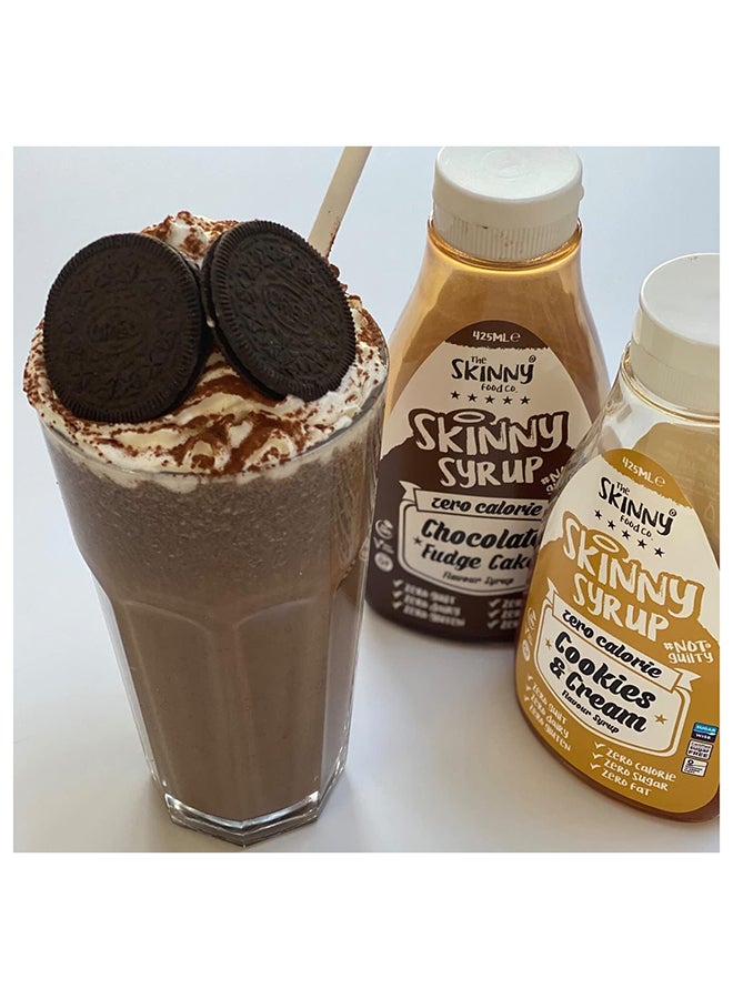 The Skinny Food Co. Zero Calorie Syrup, Gluten-Free, Fat-Free, Zero Calorie, Vegan, Sugar-Free Syrup - 425 Ml Cookies And Cream - Image 2