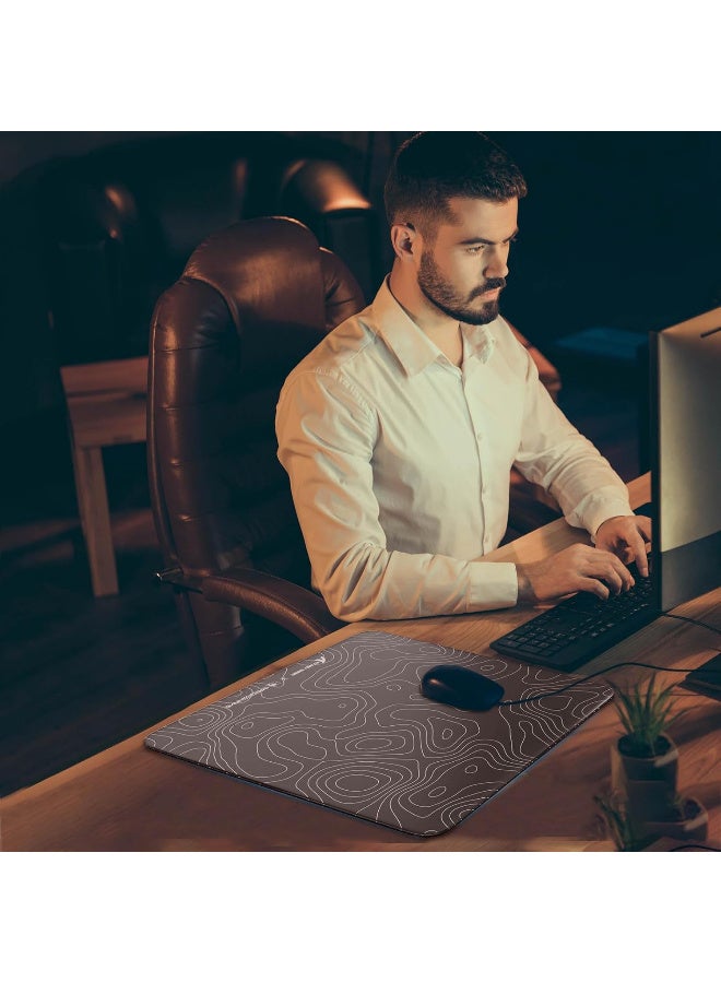 هجوم القرش CM05 Glass Gaming Mouse Pad,17.7x15.7 in Large Mouse Mat,Non Slip 9H Hard Mousepads,Nano-Textured Glass Surface with Improved Precision and Speed for FPS/MOBA - Black Contour - Image 5