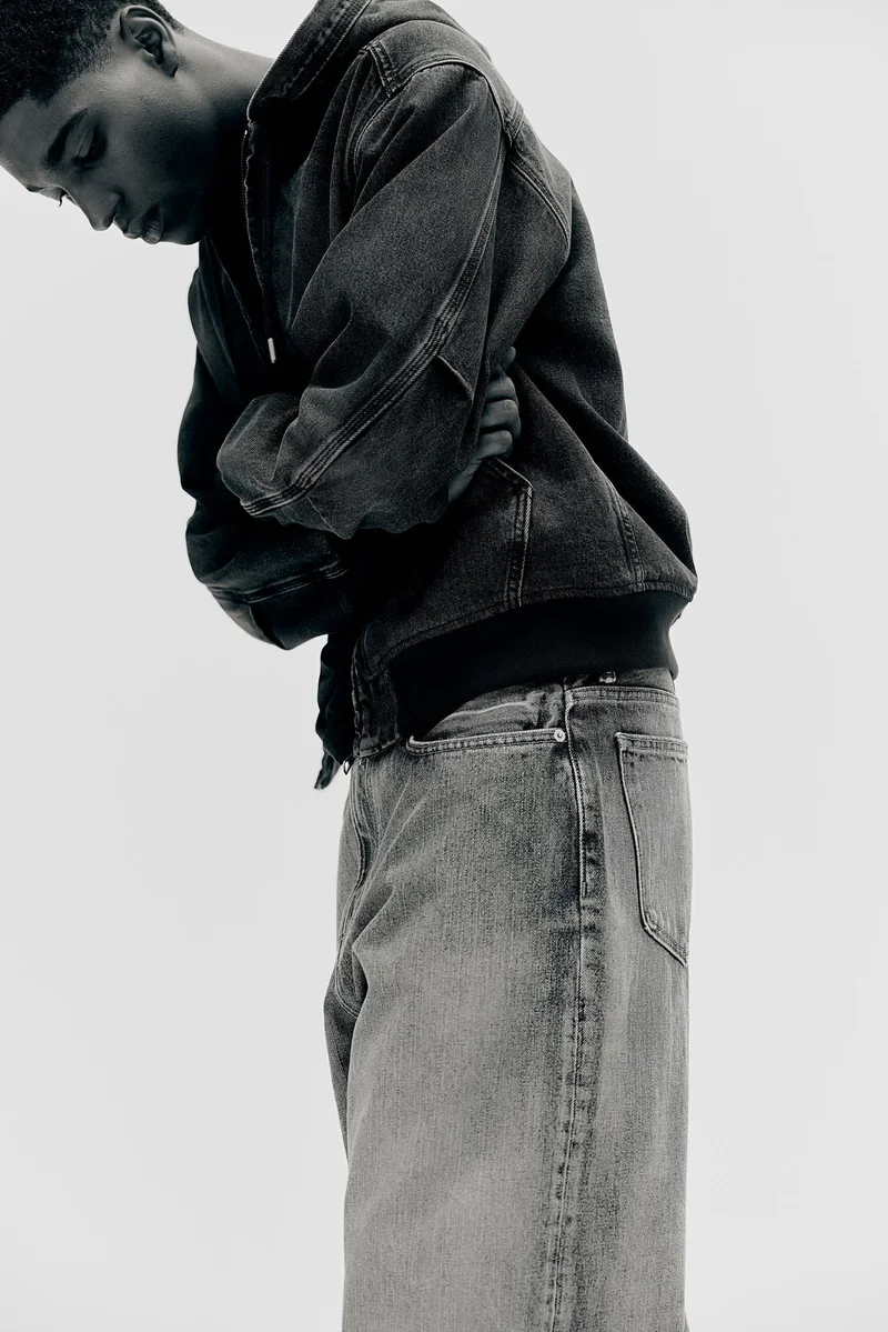 اتش اند ام جينز فضفاض