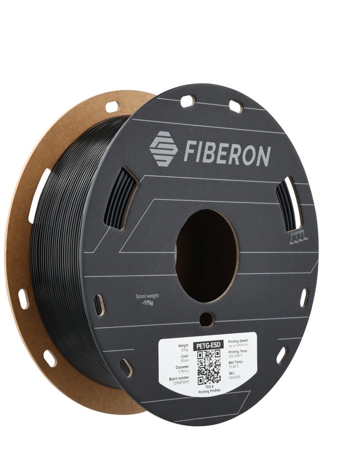 polymaker Fiberon PETG-ESD Black 1.75mm, 0.5g 