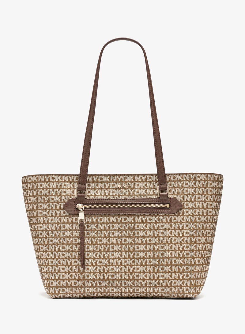 دكني حقيبة براينت بسحاب وشعار - Image 1