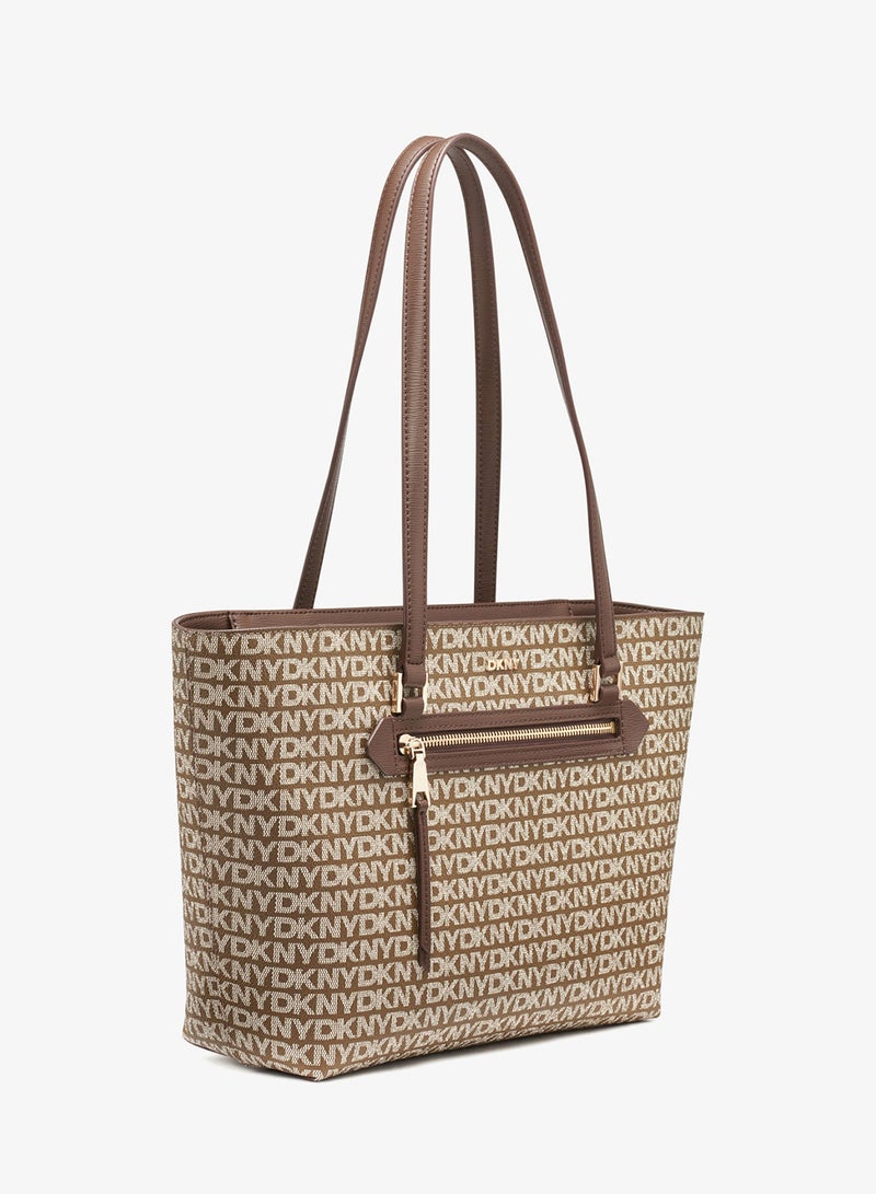 دكني حقيبة براينت بسحاب وشعار - Image 3