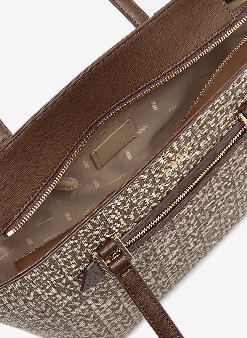 DKNY Bryant Logo Zip Through Tote - Image 4