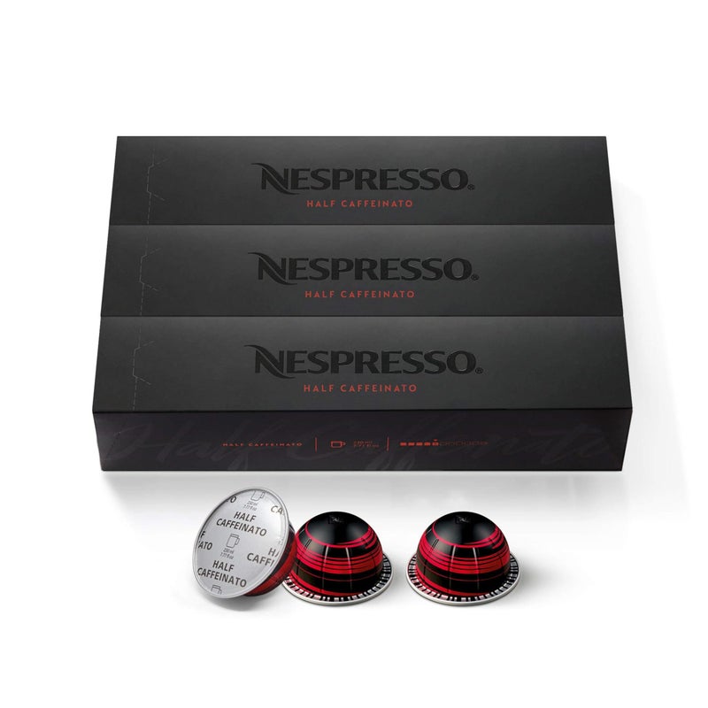 Nespresso Capsules Vertuo Half Caffeinato Mild Roast Coffee 30Count Coffee Pods Brews 78oz - Image 3