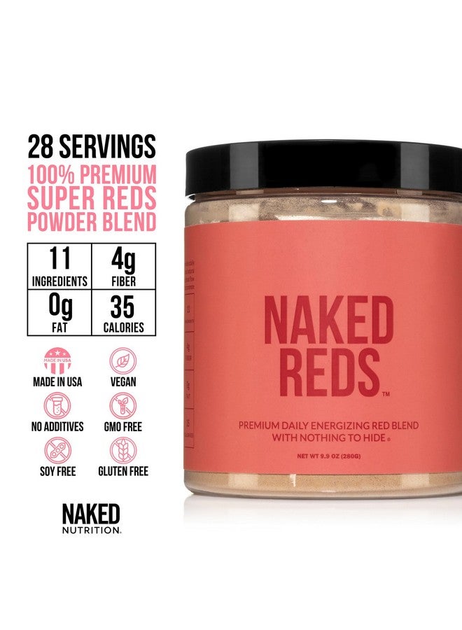 Nakd NAKED Reds Superfood Powder - Healthy, Energizing Polyphenol Fruit Powder Mix, No Fillers, No Additives, Vegan, Non-GMO, Gluten Free - 28 Servings - Image 2