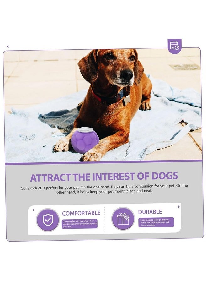 PET Natural Latex Rubber Squeaky Puppy Toy | Suitable For Small Puppy-Durable, Fruit Design, Fetch & Sound Interaction Toy-Grapes  - Image 5