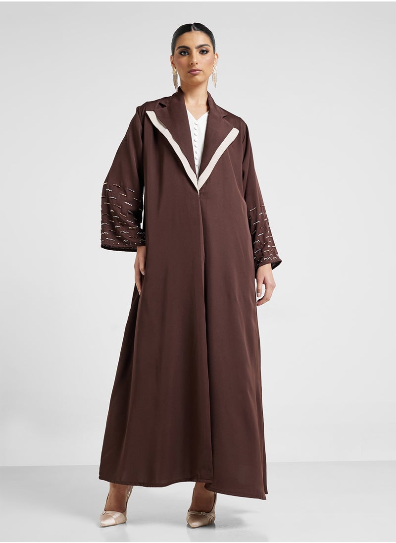 Khizana Embellished Abaya With Sheila  - Image 1