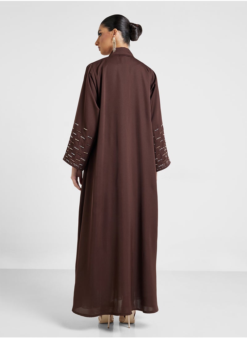 Khizana Embellished Abaya With Sheila  - Image 2