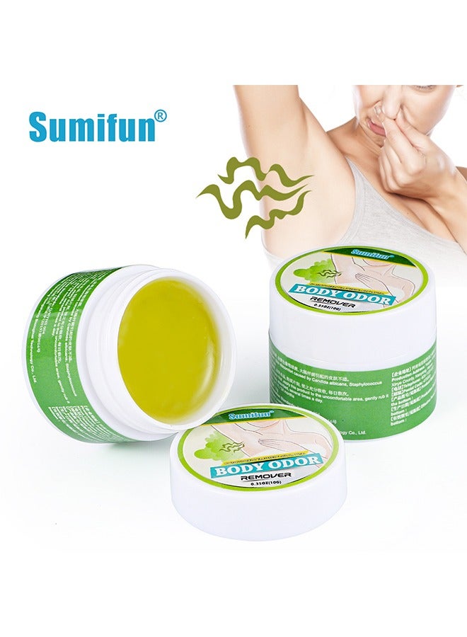 Sumifun Body Odor Remover - Underarm Care Odor Cream - Armpit Odor Cream Body Odour Remover Cream - Herbal Body Odor Remover Cream Underarm Sweat Deodorant For Man Woman Reduce Sweat And Eliminate Smell 10g - Image 1