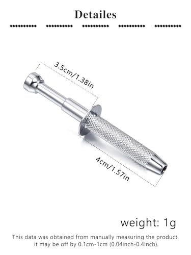 Longita Piercing Ball Grabber Tool Piercing Assistant Tool Piercing Jewelry Septum Ball Screw Tools for Changing Jewelry Piercings Removal Tools Screw on Labret Lip Earring Balls Replacement Holder - Image 5