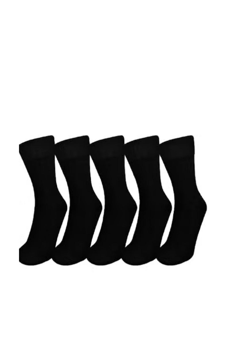 Men's Cotton Socks Premium Yarn 6 Pairs, Soft and Comfortable All Day Compression and Moisture Wicking, Anti-Odor, Perfect for Everyday Wear and Sports 97% Cotton, 3% Lycra - Image 1