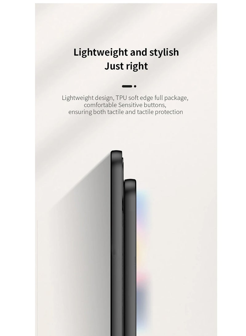 Wtech Honor Magic6 Pro 5G 2024 Silicone Hard Back Fabric Texture Side TPU Case Cover Black  - Image 5