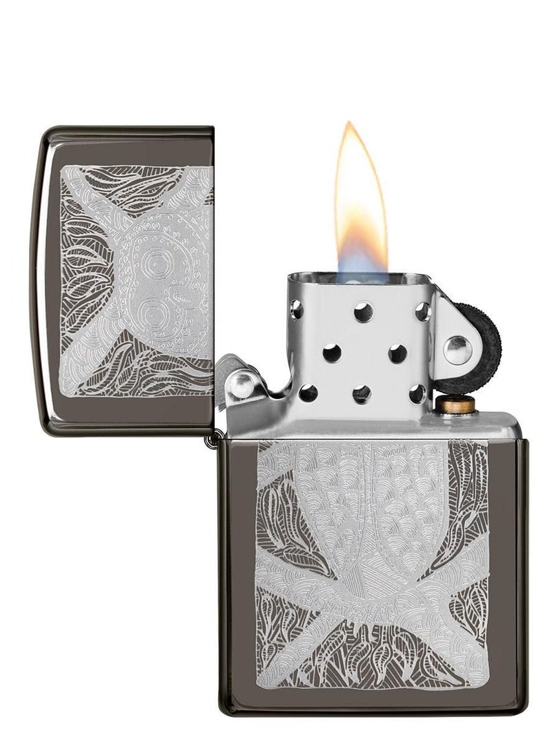 Zippo John Smith Gumbula Owl Black Ice Windproof Lighter - Image 2