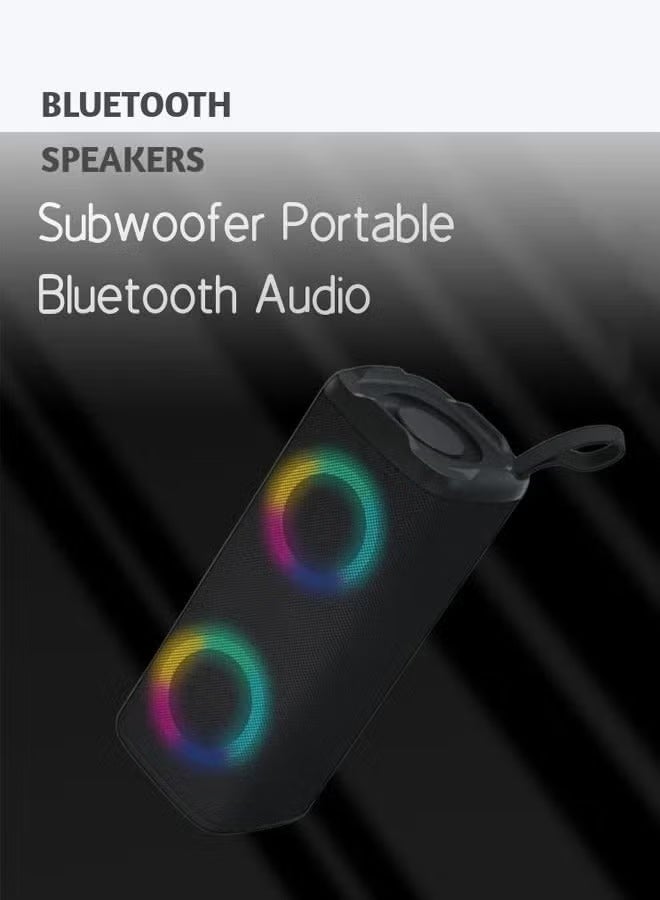 Bluetooth Speaker Portable Wireless Bluetooth Speaker IPX5 Waterproof Bluetooth Speake Subwoofer HD Sound Wireless Speakers With LED Light for Home Parties and Outdoor Picnics - Image 5