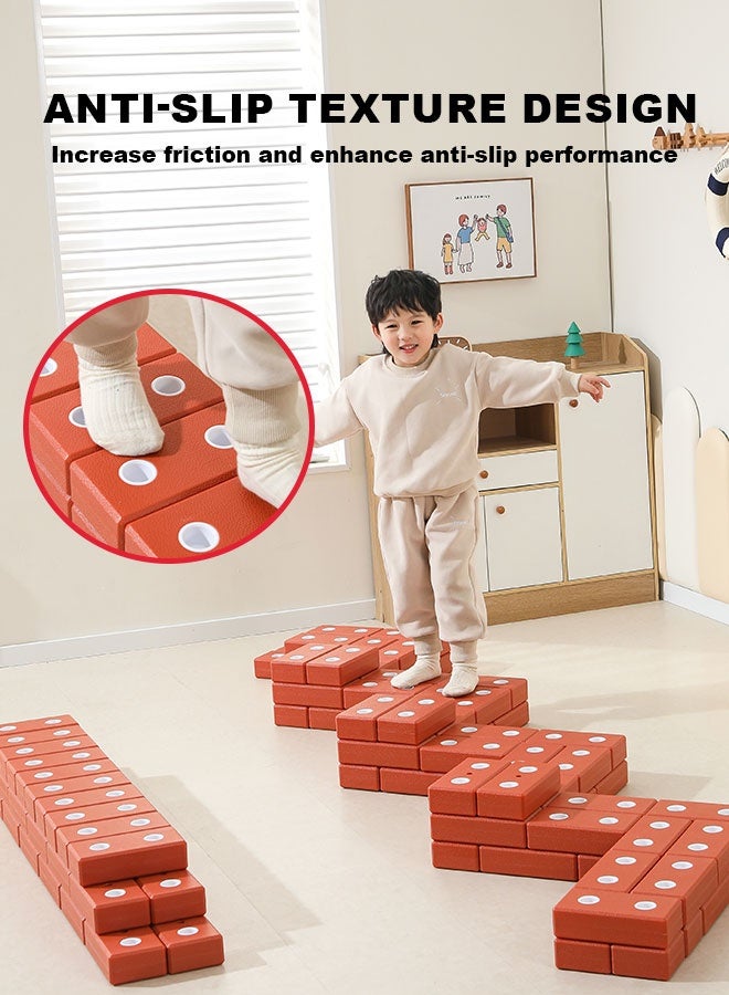 JSAITOYS Large Plastic Red Brick Children's Building Block Combo Toddler Construction Stack Game Stem Educational Toy - Image 5