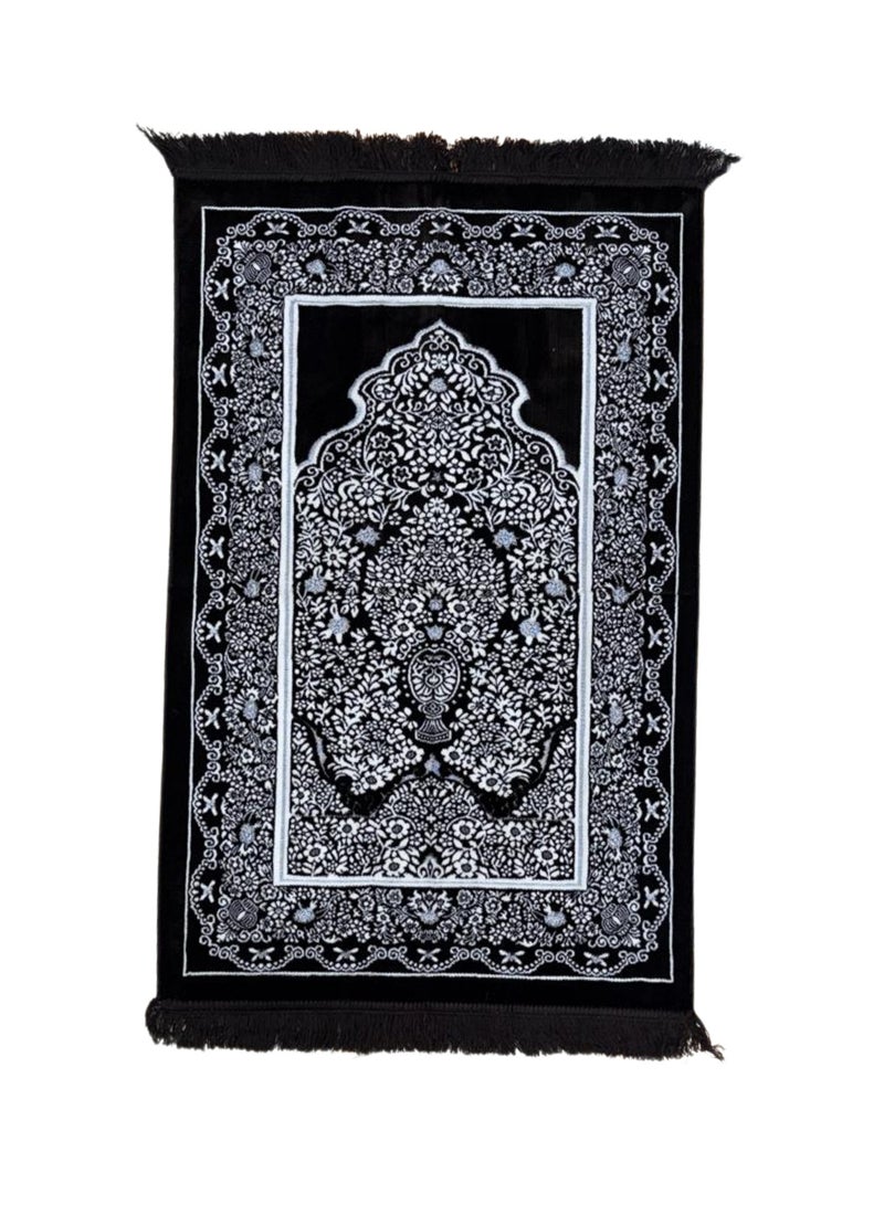 Turkish prayer rug embroidered with luxurious Islamic patterns, durable and unaffected by washing, size 110X70 cm