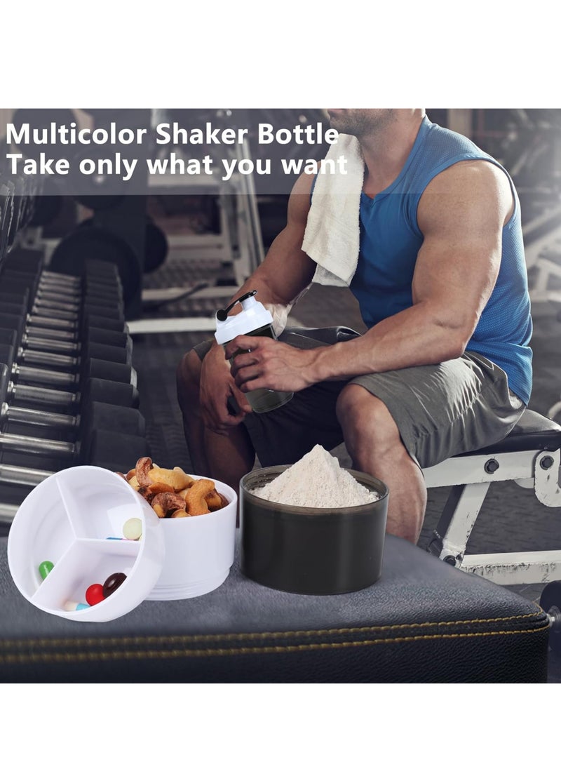 Bexow - Leak-Proof Protein Shaker Bottle 3-Layer Twist Off Design Non-Slip Grip, Bpa-Free Blender Bottle With Supplement And Pill Storage Compartments Perfect For Staying Hydrated - Image 1