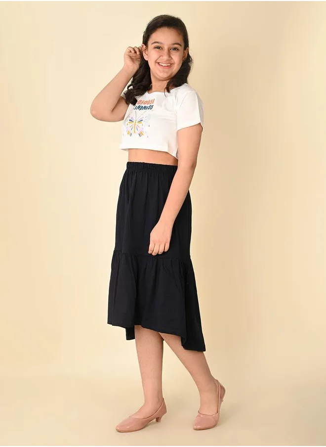 ليل بيكس White Black Girls Wear Clothing set