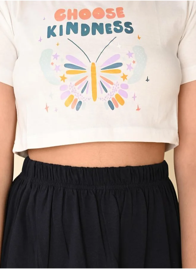 ليل بيكس White Black Girls Wear Clothing set