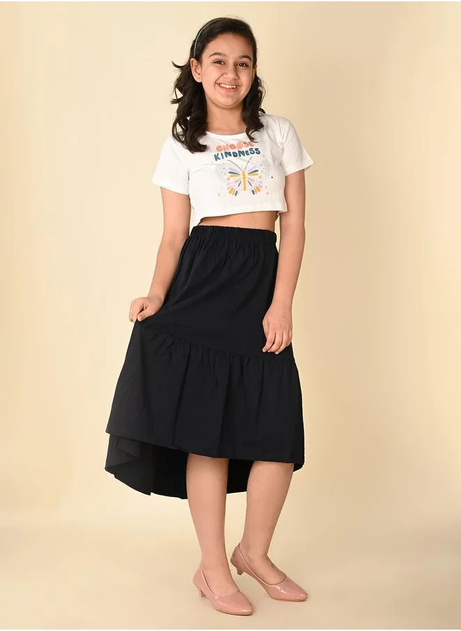 LILPICKS White Black Girls Wear Clothing set