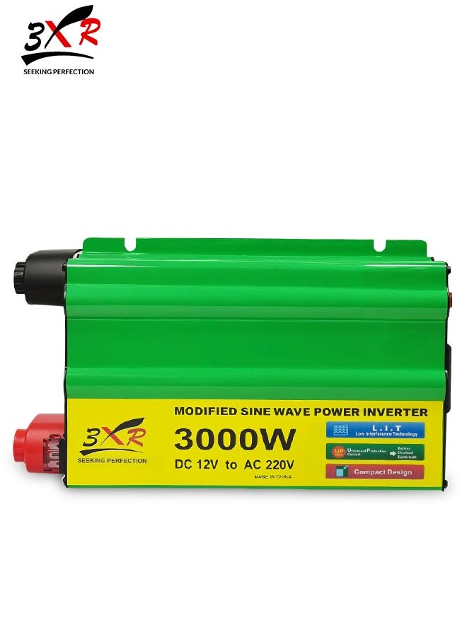 3XR - 3XR 3000W Modified Sine Wave Power Inverter: Reliable DC to AC Converter for Vehicle and Home Use - Image 1
