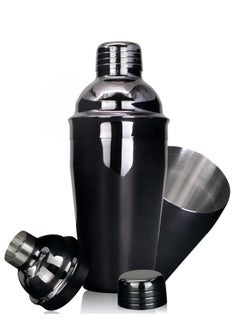 RANK Shiny black stainless steel cocktail shaker  - Image 1