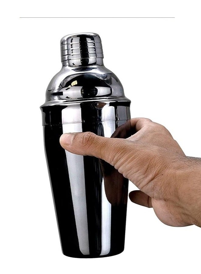 RANK Shiny black stainless steel cocktail shaker - Image 2