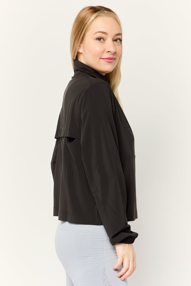 PUMA Women Sportswear Fit Long Sleeve Outdoor Sweatshirt, Black  - Image 2
