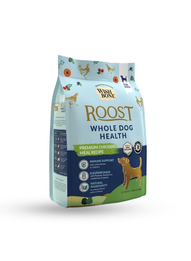 Wishbone Roost New Zealand Chicken Dry Dog Food, Gluten-Free, Grain-Free Formula for Overall Pet Health - 4 lb - Image 1