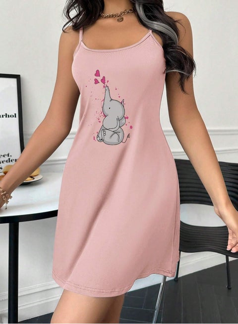 كاش مايو قصير من القطن حماله رفيعه - مطبوع