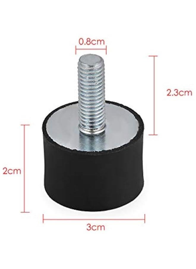 Generic Rubber Shock Absorber Set of 4 Rubber Isolator Mounts M8 Anti Vibration Silentblock for Car Boat  - Image 2