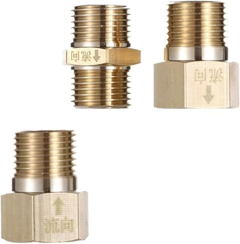 صمام فحص أحادي الاتجاه من النحاس الأصفر A9 مقاس واحد لأنابيب سخان المياه والمرحاض - Image 5