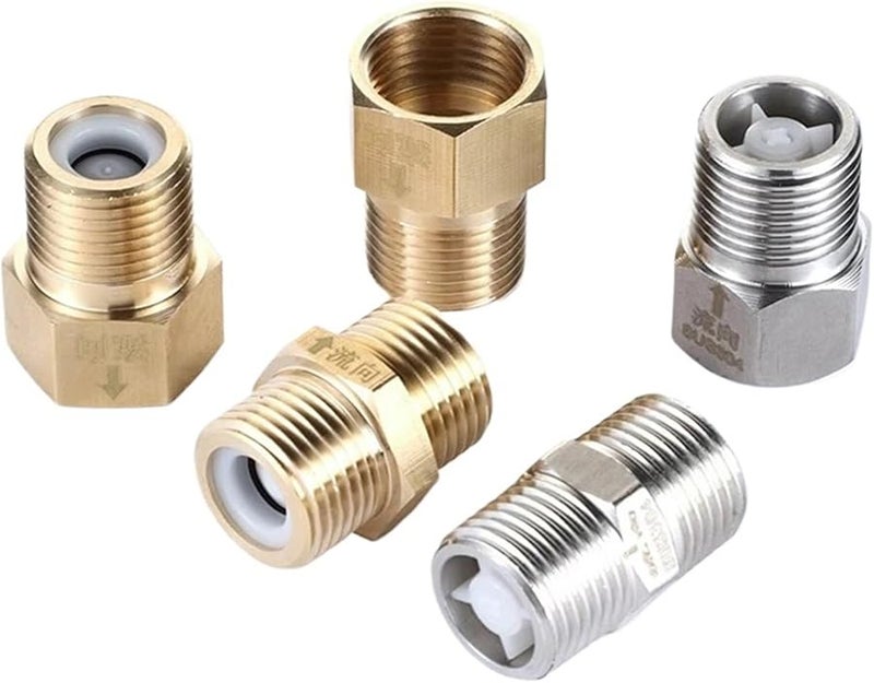 صمام فحص أحادي الاتجاه من النحاس الأصفر A9 مقاس واحد لأنابيب سخان المياه والمرحاض - Image 4