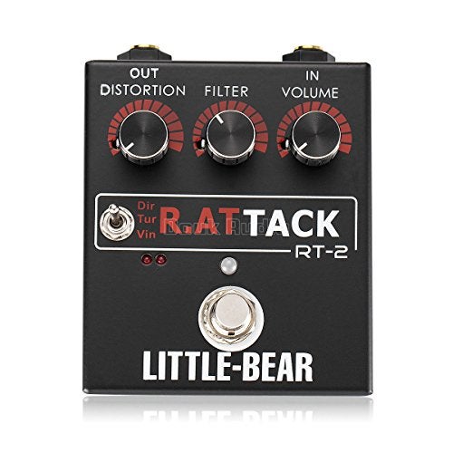 Nobsound Little Bear 3 RAT Tack Guitar Bass Distortion Effector effect Stomp Box Fuzz Pedal LED - Image 4